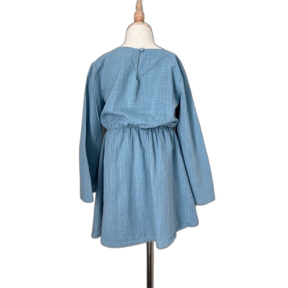 Medium Blue Spring Easter Day Long Sleeve Summer Dress by GB Girls Size Small - Picture 4 of 7